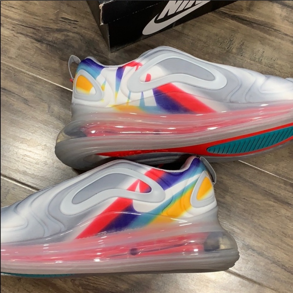 NIKE AIR MAX 720 Wolf Grey/Teal Nebula - Picture 11 of 16